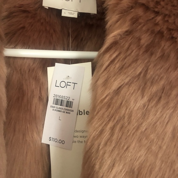 Brand new loft faux fur suede vest - Picture 2 of 4